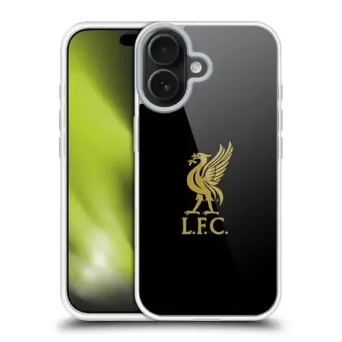 Head Case Designs Rasman Litsenziyalangan Liverpool Football Club Oltin Logotipi Qora Liver Bird Gel G'ilofida [Harbiy Darajadagi Himoya] Apple iPhone 17 bilan mos keladi - 4