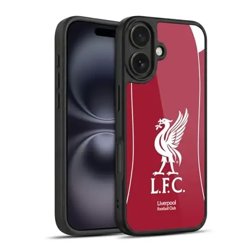 Head Case Designs Rasman Litsenziyalangan Liverpool Futbol Klubi Uy 2025/26 To'plami Gel Armour Case [Harbiy Darajadagi Himoya] Apple iPhone 16 bilan mos keladi - 1