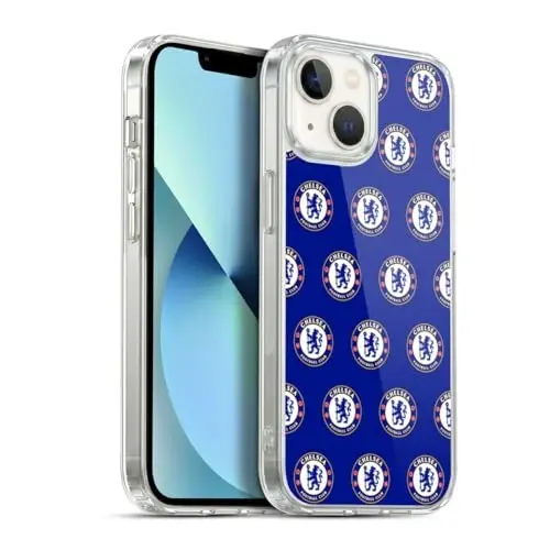 Head Case Designs Rasmiy litsenziyaga ega Chelsea Football Club Pattern Crest Gel Case [Harbiy darajadagi himoya] Apple iPhone 13 bilan mos va MagSafe bilan mos - 2
