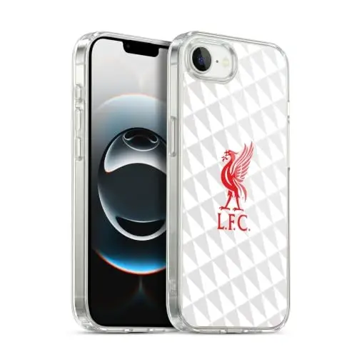Head Case Designs rasmiy litsenziyaga ega Liverpul futbol klubi qizil va oq rangli Liver Bird gel g'ilofi [Harbiy daraja] Apple iPhone 16e / iPhone 17e bilan mos va MagSafe bilan ishlaydi 