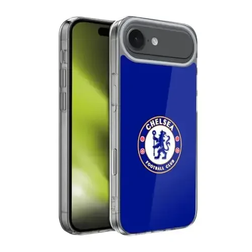 Head Case Designs Rasmiy litsenziyalangan Chelsea Football Club Oddiy Moviy Gerb Gel G'ilof [Harbiy Standart Himoya] Apple iPhone 17 Air bilan mos keladi - 1