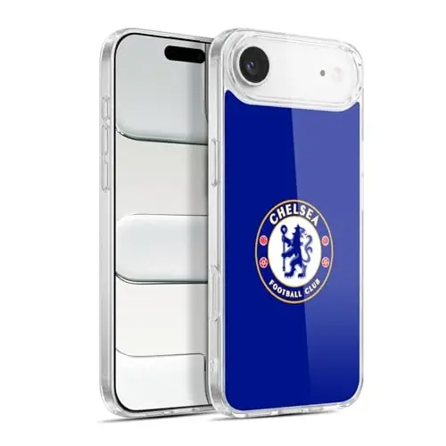 Head Case Designs Rasmiy litsenziyalangan Chelsea Football Club Oddiy Moviy Gerb Gel G'ilof [Harbiy Standart Himoya] Apple iPhone 17 Air bilan mos keladi - 4
