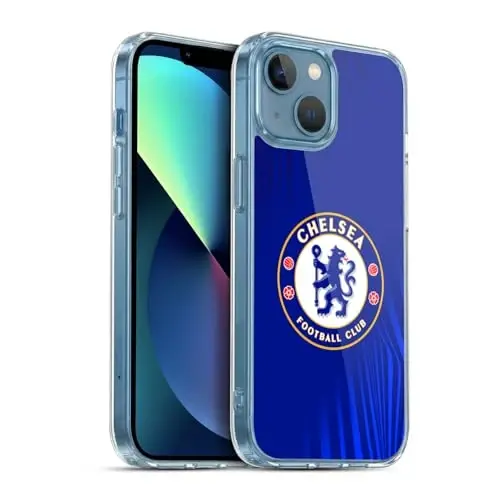 Head Case Designs Rasmiy litsenziyalangan Chelsea Football Club Super Graphic Crest Gel Case [Harbiy darajadagi himoya] Apple iPhone 13 Mini bilan mos - 3