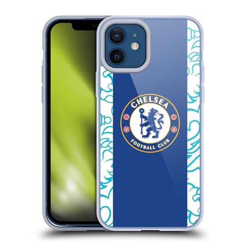 Head Case Designs Rasmiy litsenziyalangan Chelsea Futbol Klubi Home 2022/23 Kit Soft Gel korpusi, Apple iPhone 12 / iPhone 12 Pro bilan mos keladi - 4