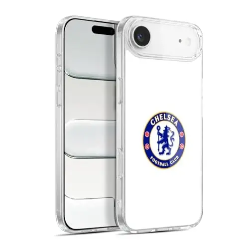 Head Case Designs Rasmiy Litsenziyalangan Chelsea Futbol Klubi Oq Crest Gel G'ilofi [Harbiy Darajadagi Himoya] Apple iPhone 17 Air bilan mos - 1