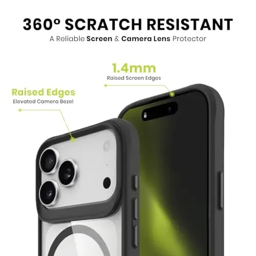 Head Case Designs Rasmiy litsenziyalangan Chelsi futbol klubi Arslonlar Katta hajmdagi logotipi Belgisi Qora zarbaga chidamli bamper qutisi [Harbiy darajadagi himoya] bilan mos va MagSafe Apple iPhone bilan mos - 5