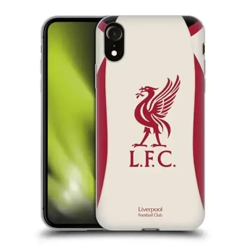 Head Case Designs rasmiy litsenziyalangan Liverpool Football Club Away 2025/26 Kit Gel Case [Harbiy darajadagi himoya] Apple iPhone XR bilan mos - 1