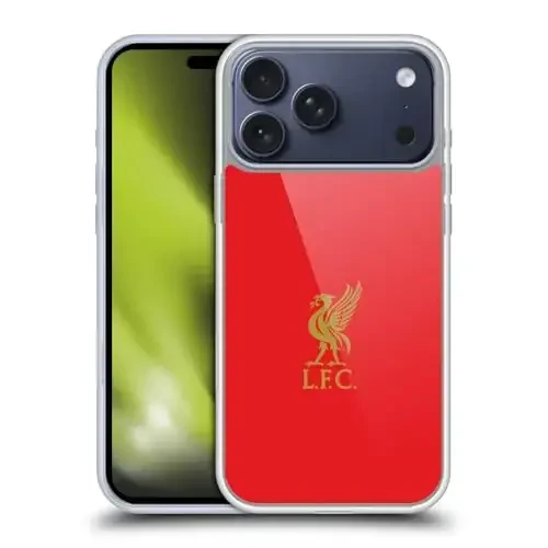 Head Case Designs Rasmiy litsenziyalangan Liverpool Football Club Gold Logo On Red Liver Bird Gel Case [Harbiy darajadagi himoya] Apple iPhone 17 Pro Max bilan mos - 4