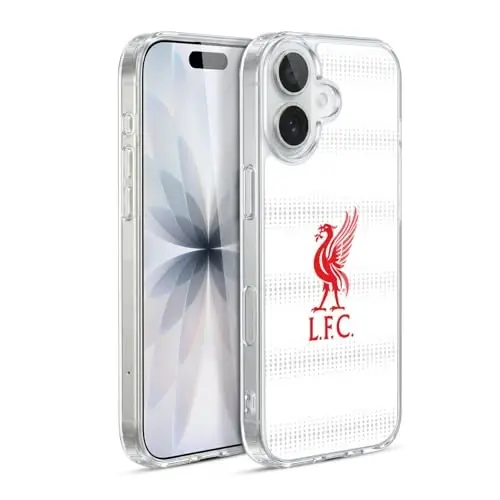 Head Case Designs Rasmiy litsenziyalangan Liverpool Football Club Qizil Logotipi va Liver Bird naqshli Gel G'ilofi [Harbiy Sifat Himoyasi] Apple iPhone 17 bilan mos keladi 