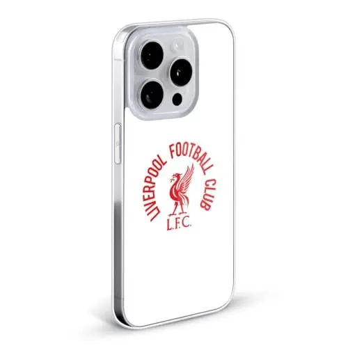 Head Case Designs Rasmiy litsenziyalangan Liverpool Football Club Red LFC On White Liver Bird Gel Case [Harbiy darajadagi himoya] Apple iPhone 16 Pro Max bilan mos va MagSafe bilan mos - HEAD CASE DESIGNS (1)