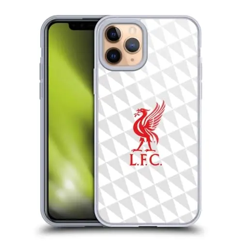 Head Case Designs Rasmiy litsenziyalangan Liverpool Football Club Red On White Kit Liver Bird Gel Case [Harbiy darajadagi himoya] Apple iPhone 11 Pro bilan mos va MagSafe bilan mos - HEAD CASE DESIGNS