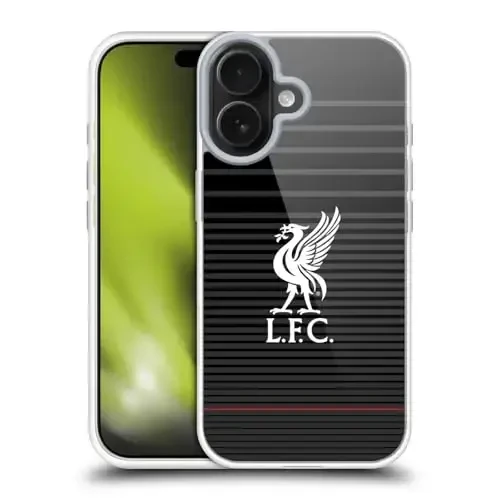 Head Case Designs Rasmiy Litsenziyalangan Liverpool Football Club White On Black Kit Liver Bird Gel Case [Harbiy Darajadagi Himoya] Apple iPhone 17 bilan mos - 4