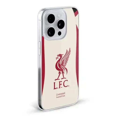 Head Case Designs Rasmiy litsenziyalangan Liverpool Futbol Klubi Away 2025/26 Kit Gel Case [Harbiy Standartdagi Himoya] Apple iPhone 15 Pro bilan mos - 2