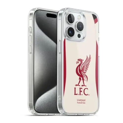 Head Case Designs Rasmiy litsenziyalangan Liverpool Futbol Klubi Away 2025/26 Kit Gel Case [Harbiy Standartdagi Himoya] Apple iPhone 15 Pro bilan mos - 2