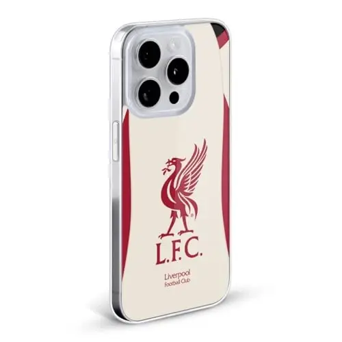 Head Case Designs Rasmiy litsenziyalangan Liverpool Futbol Klubi Away 2025/26 Kit Gel Case [Harbiy Standartdagi Himoya] Apple iPhone 15 Pro bilan mos - 3