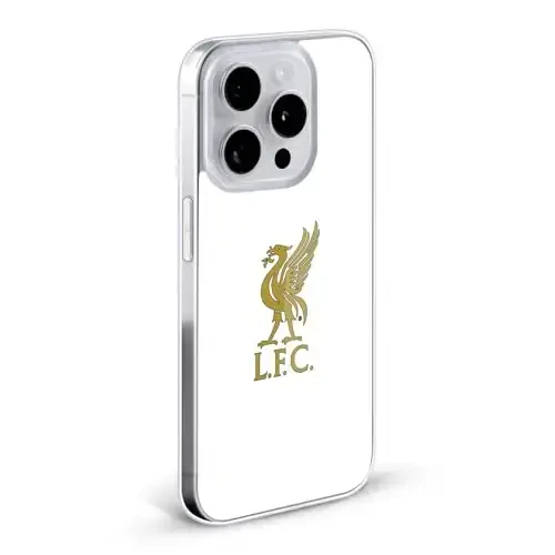Head Case Designs rasmiy litsenziyalangan Liverpool futbol klubi oltin logotipi qora Liver Bird gel g'ilofi [Harbiy darajadagi himoya] Apple iPhone 17 Pro bilan mos - 5