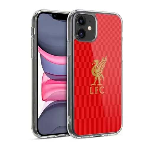 Head Case Designs Officially Licensed Liverpool Football Club Gold On Red Kit Liver Bird Gel Case [Military Grade Protection] Compatible with Apple iPhone 11 - HEAD CASE DESIGNS