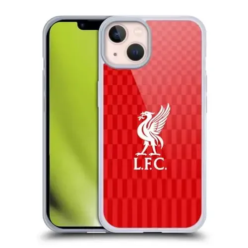 Head Case Designs Rasmiy litsenziyalangan Liverpool futbol klubi Oq Qizil to'plam Liver Bird Gel G'ilofi [Harbiy darajadagi himoya] Apple iPhone 13 bilan mos va MagSafe bilan mos - 1