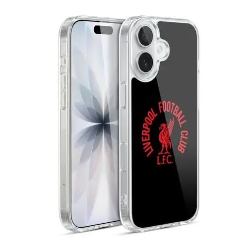 Head Case Designs Rasmiy litsenziyalangan Liverpool futbol klubi Qizil LFC On Black Liver Bird Gel Case [Harbiy darajadagi himoya] Apple iPhone 17 bilan mos - HEAD CASE DESIGNS