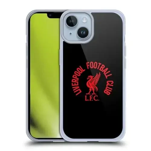 Head Case Designs Rasmiy Litsenziyalangan Liverpool Futbol Klubi Qizil LFC On Black Liver Bird Gel G'ilofi [Harbiy Sifatli Himoya] Apple iPhone 14 bilan mos va MagSafe bilan mos - 1