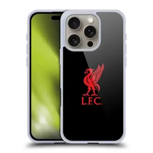 Head Case Designs Rasmiy litsenziyalangan Liverpul futbol klubi Qizil logotipi Qora Liver Bird Yumshoq Gel G'ilofi Apple iPhone 16 Pro bilan mos keladi - 1