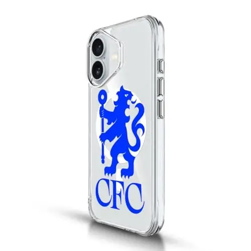 Head Case Designs Officially Licensed Chelsea Football Club Lions Oversized Logo Icon Shockproof Bumper Case [Military Grade Protection] Compatible with Apple iPhone 14 and Compatible with MagSafe - 2