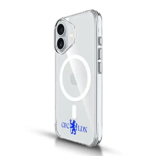 Head Case Designs Officially Licensed Chelsea Football Club Lions Minimalist Logo Icon Shockproof Bumper Case [Military Grade] Compatible with Apple iPhone 14 Pro Max and Compatible with MagSafe - HEAD CASE DESIGNS (1)