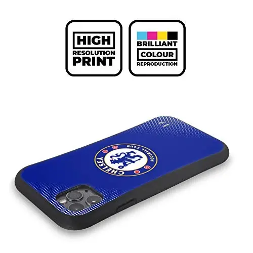 Head Case Designs Officially Licensed Chelsea Football Club Halftone Crest Hybrid Case Compatible with Apple iPhone 11 - HEAD CASE DESIGNS (1)