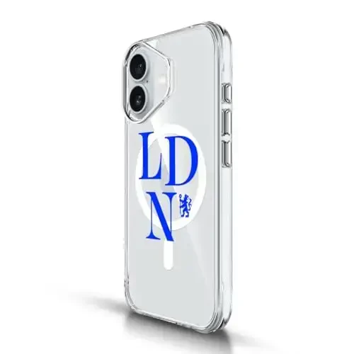 Head Case Designs Officially Licensed Chelsea Football Club Logotype Logo Icon Shockproof Bumper Case [Military Grade Protection] Compatible with Apple iPhone 13 Pro Max and Compatible with MagSafe - HEAD CASE DESIGNS (1)