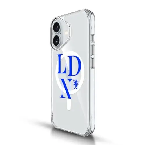Head Case Designs Officially Licensed Chelsea Football Club Logotype Logo Icon Shockproof Bumper Case [Military Grade Protection] Compatible with Apple iPhone 16 Pro Max and Compatible with MagSafe - 2