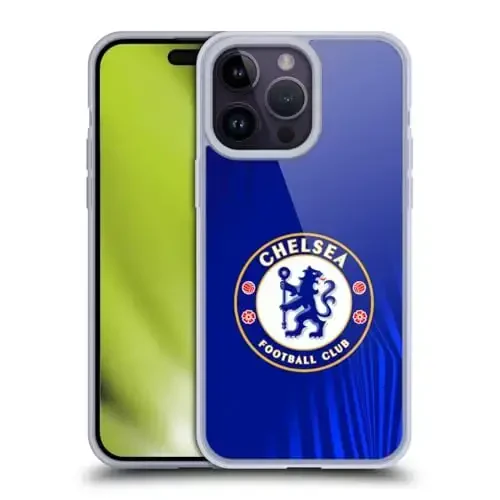 Head Case Designs Officially Licensed Chelsea Football Club Super Graphic Crest Gel Case [Military Grade Protection] Compatible with Apple iPhone 14 Pro Max - Modazone