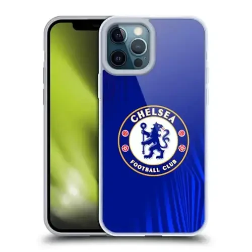 Head Case Designs Officially Licensed Chelsea Football Club Super Graphic Crest Gel Case [Military Grade Protection] Compatible with Apple iPhone 12 Pro Max - HEAD CASE DESIGNS