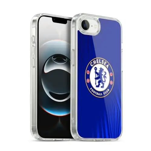 Head Case Designs Officially Licensed Chelsea Football Club Super Graphic Crest Gel Case [Military Grade Protection] Compatible with Apple iPhone 16e / iPhone 17e and Compatible with MagSafe 