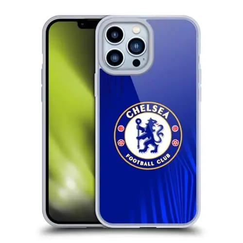 Head Case Designs Officially Licensed Chelsea Football Club Super Graphic Crest Gel Case [Military Grade Protection] Compatible with Apple iPhone 13 Pro Max - 12