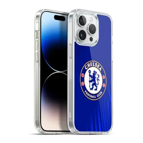 Head Case Designs Officially Licensed Chelsea Football Club Super Graphic Crest Gel Case [Military Grade Protection] Compatible with Apple iPhone 13 Pro Max - 3