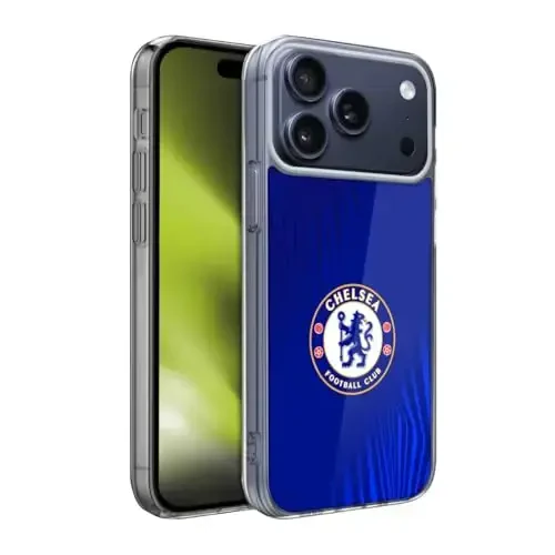 Head Case Designs Officially Licensed Chelsea Football Club Super Graphic Crest Gel Case [Military Grade Protection] Compatible with Apple iPhone 17 Pro Max - 12