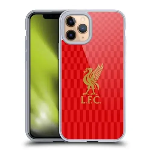 Head Case Designs Officially Licensed Liverpool Football Club Gold On Red Kit Liver Bird Gel Case [Military Grade Protection] Compatible with Apple iPhone 11 Pro and Compatible with MagSafe - HEAD CASE DESIGNS