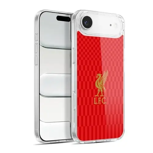 Head Case Designs Officially Licensed Liverpool Football Club Gold On Red Kit Liver Bird Gel Case [Military Grade Protection] Compatible with Apple iPhone 17 Air - HEAD CASE DESIGNS