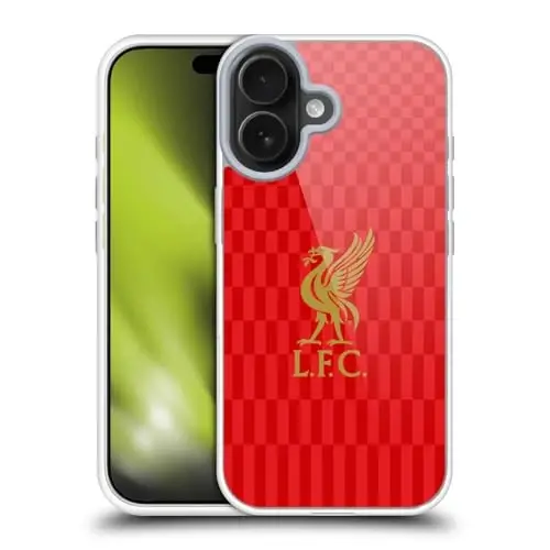 Head Case Designs Officially Licensed Liverpool Football Club Gold On Red Kit Liver Bird Gel Case [Military Grade Protection] Compatible with Apple iPhone 17 and Compatible with MagSafe - 4