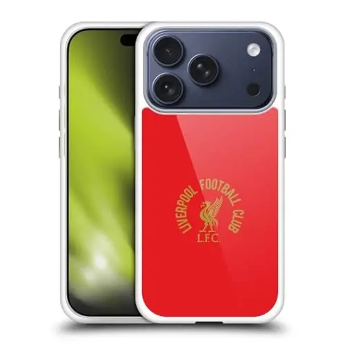 Head Case Designs Officially Licensed Liverpool Football Club Gold LFC On Red Liver Bird Gel Case [Military Grade Protection] Compatible with Apple iPhone 17 Pro and Compatible with MagSafe - 4