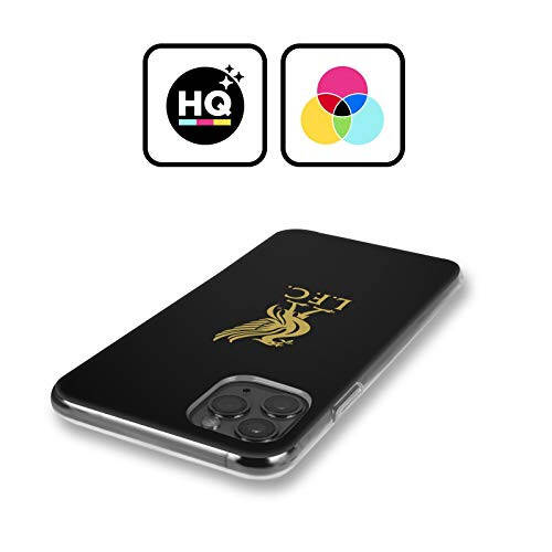 Head Case Designs Resmi Lisanslı Liverpool Futbol Kulübü Altın Logo Siyah Karaciğer Kuşu Yumuşak Jel Kılıf Apple iPhone 11 Pro ile Uyumlu - 8