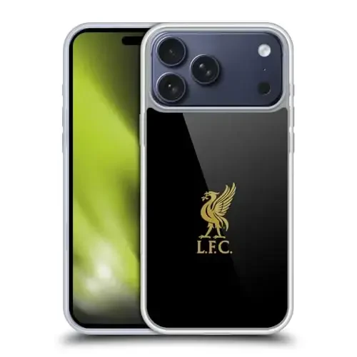 Head Case Designs Officially Licensed Liverpool Football Club Gold Logo On Black Liver Bird Gel Case [Military Grade Protection] Compatible with Apple iPhone 17 Pro Max and Compatible with MagSafe - 4