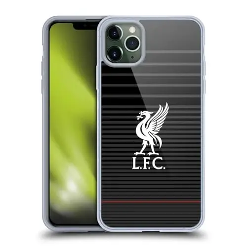 Head Case Designs Officially Licensed Liverpool Football Club White On Black Kit Liver Bird Gel Case [Military Grade Protection] Compatible with Apple iPhone 11 Pro Max and Compatible with MagSafe - 2
