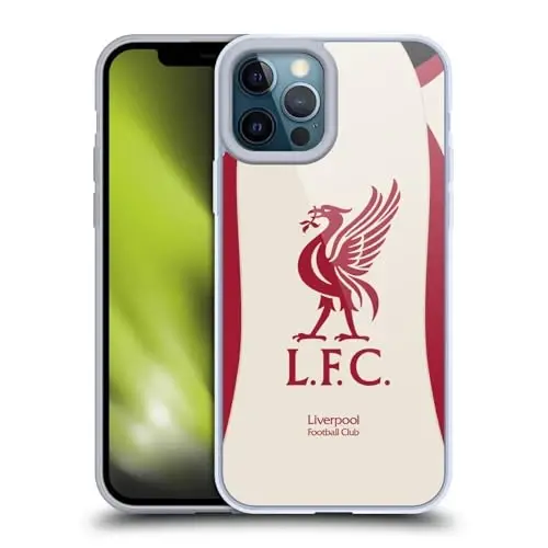 Head Case Designs Resmi Lisanslı Liverpool Futbol Kulübü Deplasman 2025/26 Forma Jel Kılıf [Askeri Sınıf Koruma] Apple iPhone 12 Pro Max ile Uyumlu - 1
