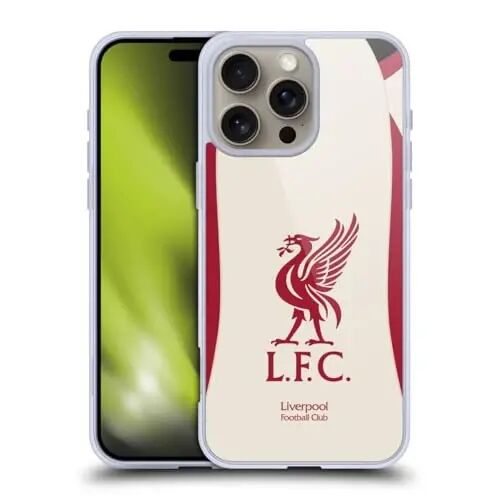 Head Case Designs Resmi Lisanslı Liverpool Futbol Kulübü Deplasman 2025/26 Forma Jel Kılıf [Askeri Sınıf Koruma] Apple iPhone 16 Pro Max ile Uyumlu - 1