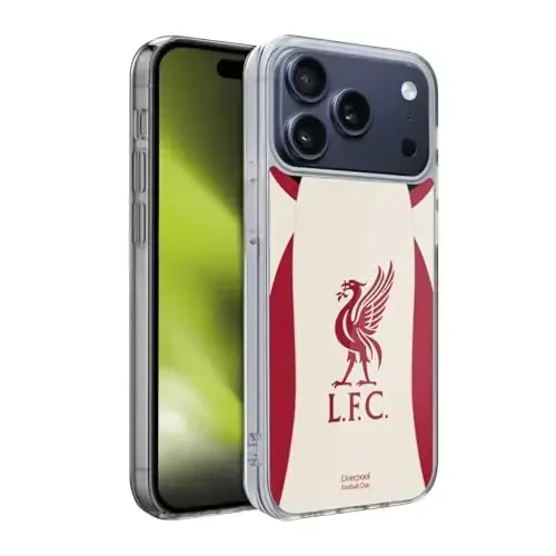 Head Case Designs Officially Licensed Liverpool Football Club Away 2025/26 Kit Gel Case [Military Grade Protection] Compatible with Apple iPhone 17 Pro - 2