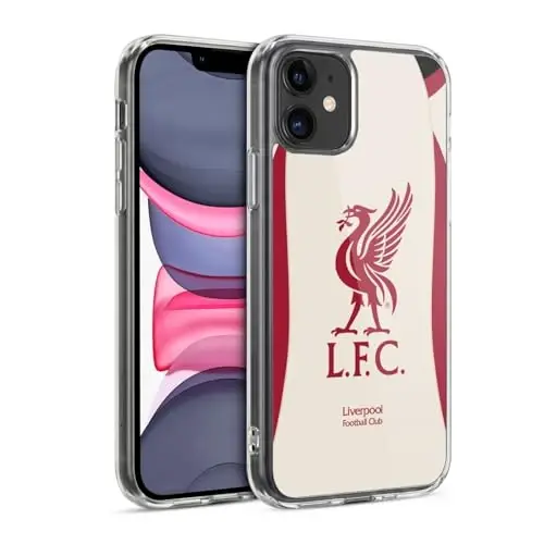 Head Case Designs Officially Licensed Liverpool Football Club Away 2025/26 Kit Gel Case [Military Grade Protection] Compatible with Apple iPhone 11 and Compatible with MagSafe 