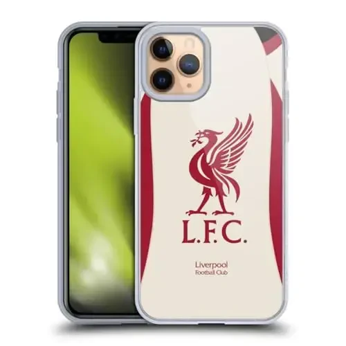 Head Case Designs Officially Licensed Liverpool Football Club Away 2025/26 Kit Gel Case [Military Grade Protection] Compatible with Apple iPhone 11 Pro - 1