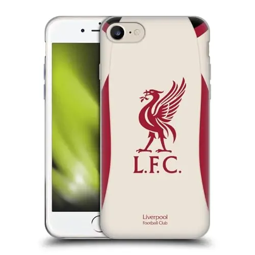 Head Case Designs Officially Licensed Liverpool Football Club Away 2025/26 Kit Gel Case [Military Grade Protection] Compatible with Apple iPhone 7/8 / SE 2020 & 2022 and Compatible with MagSafe 