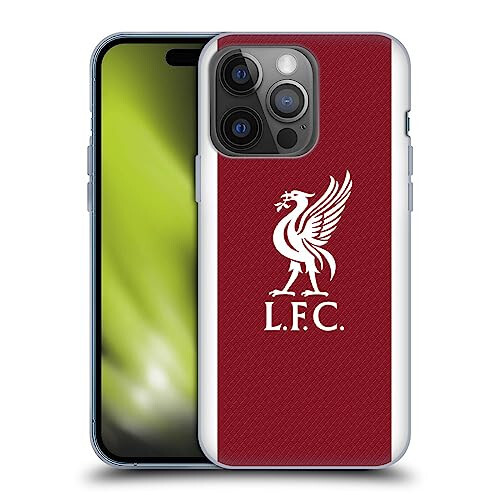 Head Case Designs Resmi Lisanslı Liverpool Futbol Kulübü Ev Forma 2023/24 Yumuşak Jel Kılıf Apple iPhone 14 Pro ile Uyumlu - 9